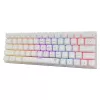 Teclado mecánico White Shark Wakizashi-2 switch US Red, tenkeyless/distribución US, blanco