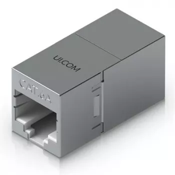 Acoplador RJ45 en línea UBIQUITI UACC-RJ45-COUPLER-C6A Compacto – Acoplador RJ45 Cat6A en línea