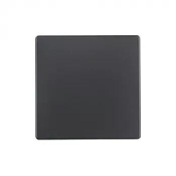 Placa de pared / tapa de interruptor berker 16206086, antracita termoplástico, sin tornillos, 1 ud.