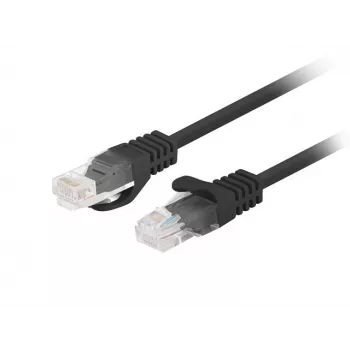Lanberg PCU6-20CC-0100-BK Cable de conexión Cat.6 UTP, 1 m, Negro, paquete de 10