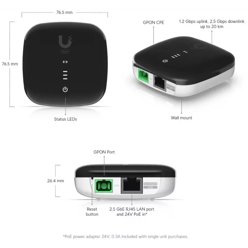 Ubiquiti WaveFiber ONU, pack de 5