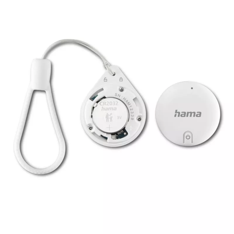 HAMA Item Finder 00185815 Bluetooth para Apple app Buscar, blanco — rastreador para localizar objetos personales
