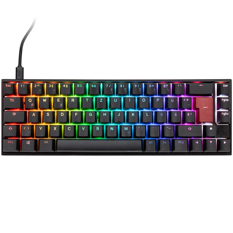 Teclado Ducky Mecha Pro SF Gaming USB Alemán Negro