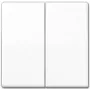 JUNG tecla aws para interruptor/pulsador AS 591-5 BF WW - tecla para interruptor doble 505 U pulsador doble 505 TU