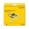 Tarjeta de expansión DeLOCK PCI Express x1 a 2 x Serie RS-232