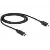 Cable USB DeLOCK 83603 USB 2.0 1 m USB C Mini-USB B negro