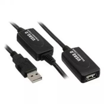 Cable USB Kindermann 5771000115 USB 2.0 15 m negro