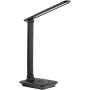 Lámpara de mesa LED MACLEAN MCE614B — regulable, brazo plegable ajustable, 9W, 3000K/4500K/6500K, negra
