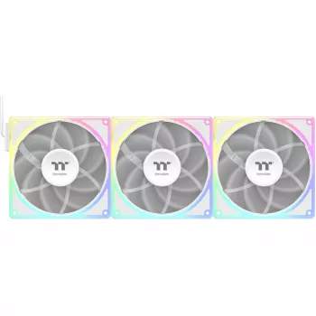 Pack de ventiladores THERMALTAKE TOUGHFAN EX 140 ARGB Sync White — 140 mm, pack de 3