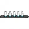 Juego de vasos Hazet 900E-SR/5 — accionamiento de 1/2 pulgadas vasos TORX cortos E12–E20