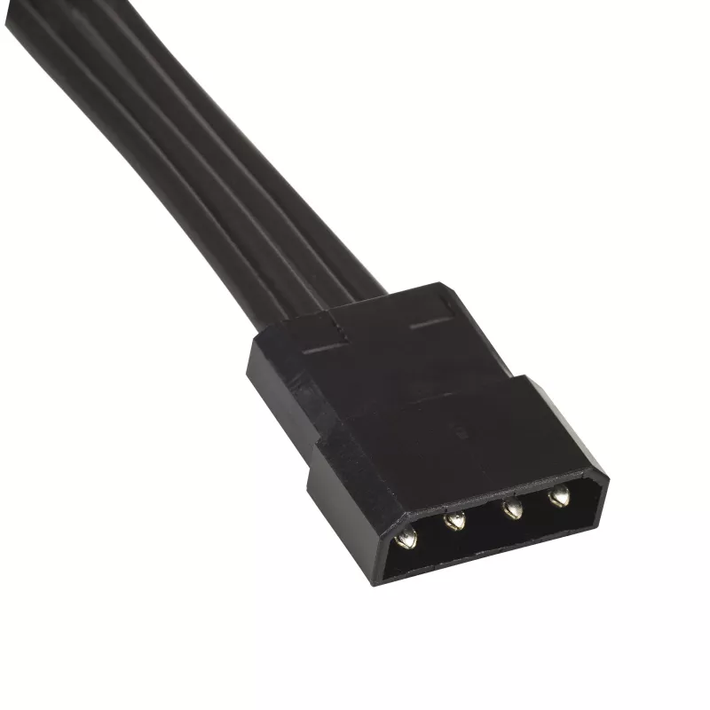 Akyga AK-CA-73 controlador de ventiladores RGB con mando a distancia, 12 conexiones (10 ventiladores + 2 tiras LED), alimentación Molex