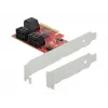 Tarjeta SATA PCI Express x4 DeLOCK 6 puertos formato Low Profile