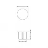 Tapa de seguridad para conector hembra F DeLOCK 60164