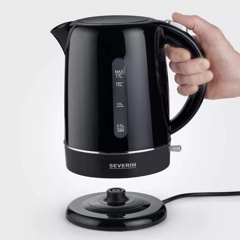 Severin WK 4322 Hervidor de agua 1,7 L 2200 W Negro