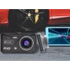 Dashcam TRACER 4TS Full HD Dual-Channel, cámara principal 2 MP, cámara interior 0,4 MP, ángulo 140°/60°, pantalla IPS 4