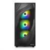 Sharkoon REBEL C80G RGB Torre Media Negra