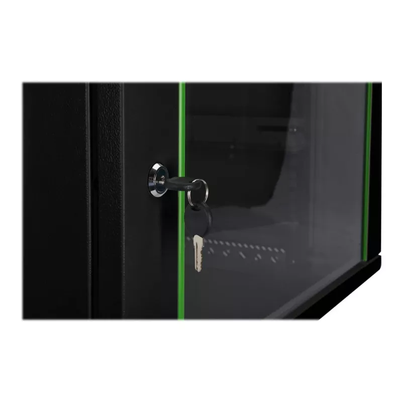 DIGITUS Dynamic Basic DN-19 16-U-EC-SW - armario - armario de red - apto para montaje en pared - RAL 9005 - 16U - 48,3 cm (19