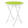 Conjunto de muebles de jardín pequeño Black Forest, dos sillas + mesa blanca y verde