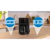 Cafetera de filtro Bosch TKA2M113, depósito de agua de 1,25 l, 15 tazas, negro