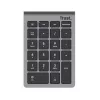 Teclado numérico TRUST Xalas 22 teclas RF Wireless interruptores de tijera para portátil/PC, plata, 94 g