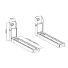 Maclean MC-915W tirador de repuesto para puerta de microondas, blanco