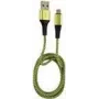 Cable LC-POWER USB-Micro-1M-7 1 m negro/verde, USB-A a Micro-USB (LC-C-USB-MICRO-1M-7)