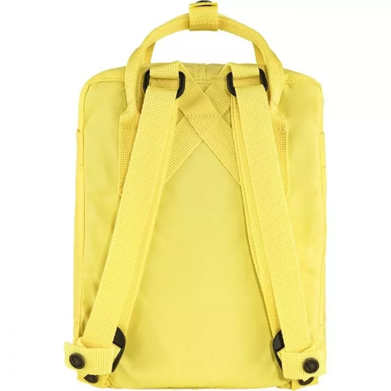 Mochila de ocio Fjällräven Kanken Mini amarilla polipropileno vinilo