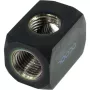 Terminal de conexión Alphacool HF TEE en T redondo G1/4 - Deep Black (17030)
