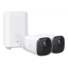 Eufy Security, eufyCam 2 Pro sistema de cámaras de vigilancia inalámbricas para el hogar, 365 días de autonomía de batería, compatible con HomeKit, resolución 2K, resistente a la intemperie IP67, visión nocturna, set de 2 cámaras, sin cuotas mensuales