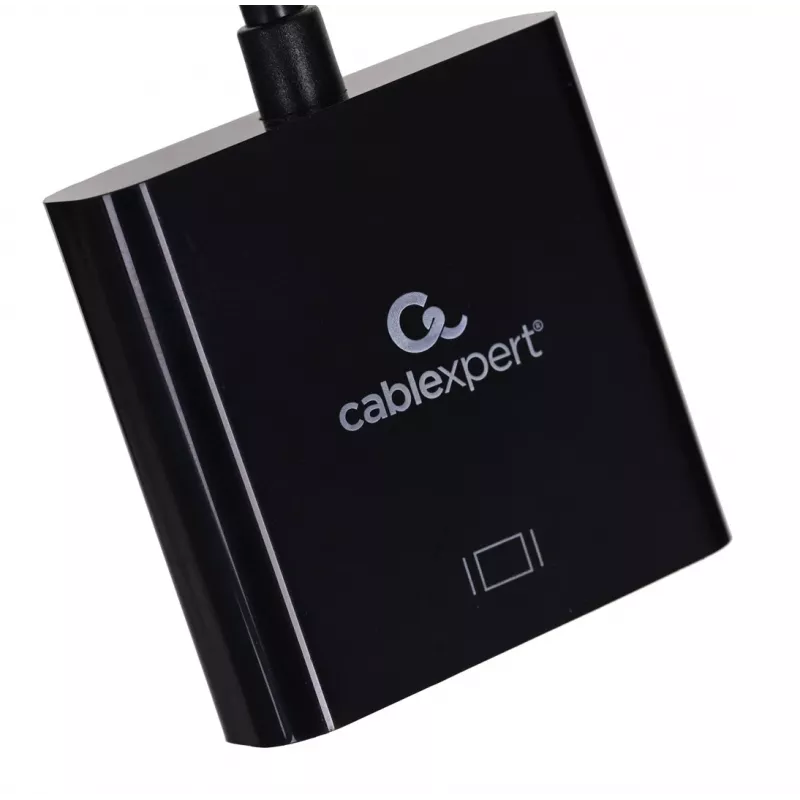 Adaptador USB Type-C a HDMI Gembird A-CM-HDMIF-03, USB 2.0/3.2 Gen2, 3840×2160@30Hz, negro