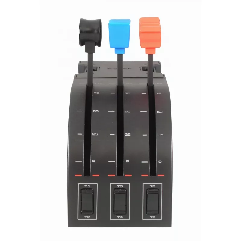 Logitech Saitek Pro Flight Throttle Quadrant - Regulador de gases - con cable - para PC (945-000015)