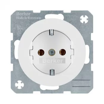 Toma de corriente Type F berker 47432089, 16 A, 250 V, blanco, termoplástico