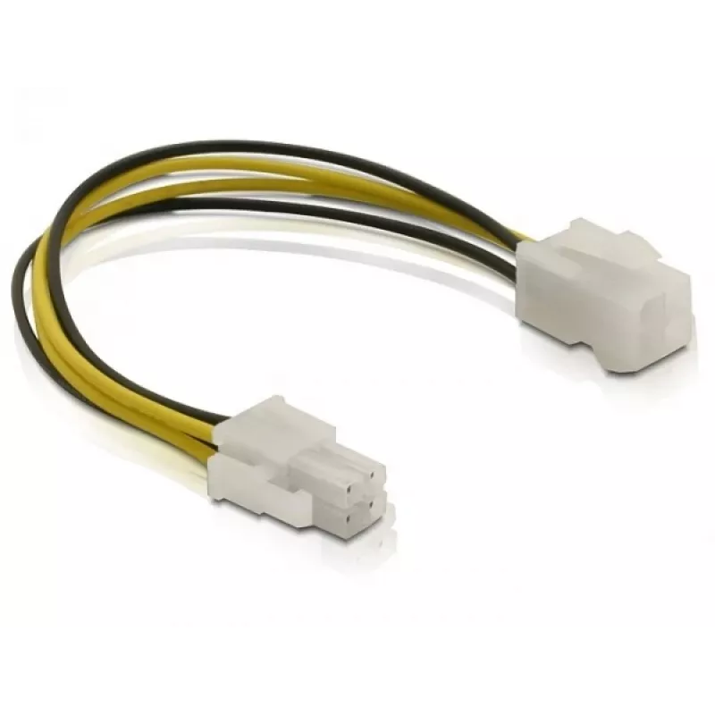 Cable de alimentación conector P4 macho/hembra DeLOCK 82428 0,15 m