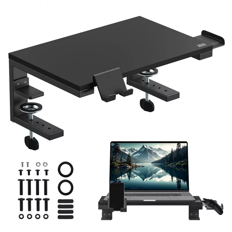 Soporte para portátil/monitor Ergo Office, carga máx. 20 kg, para diag. 13-32, negro, ER-303 B