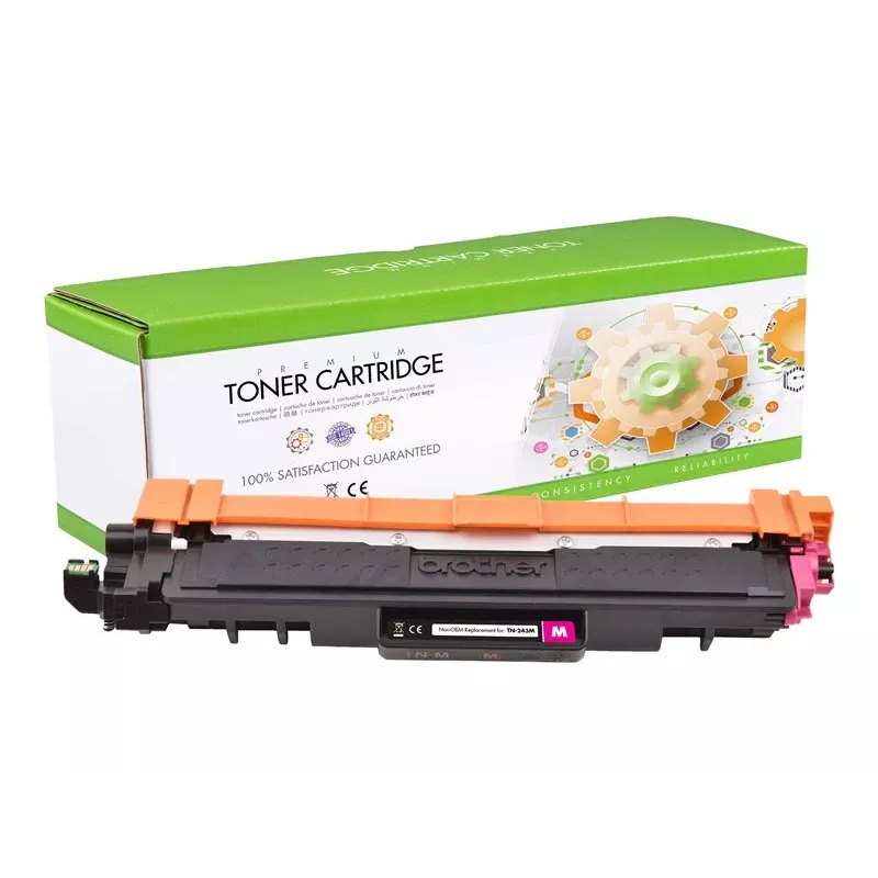 Tóner STATIC compatible con Brother TN-243M magenta remanufacturado 1.000 páginas