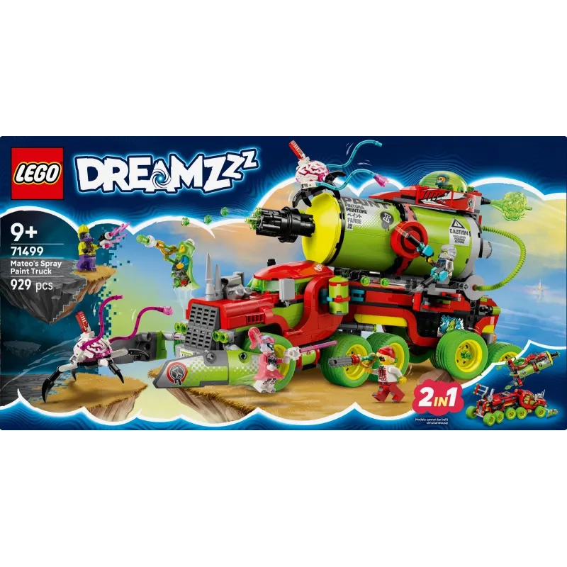 LEGO DREAMZZZ 71499 camión de pintura en aerosol de Mateo
