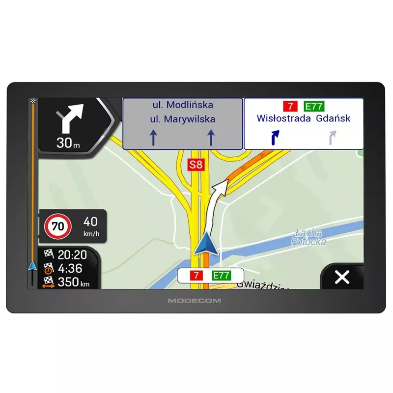 Modecom FreeWAY CX 9.4 navegador para coche con iGO Navigation Truck Europe, actualización anual