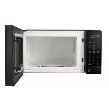 Microondas solo ESPERANZA EKO009 — 700 W, 20 L, indicador LED, control táctil, plato giratorio de cristal de 24,5 cm, negro