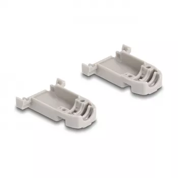 Carcasa D-Sub DELOCK de 9 pines con juntas de goma, plástico, negro/gris, 41,6×31,6×19,8 mm