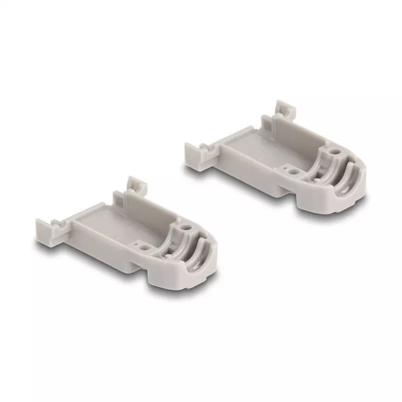 Carcasa D-Sub DELOCK de 9 pines con juntas de goma, plástico, negro/gris, 41,6×31,6×19,8 mm