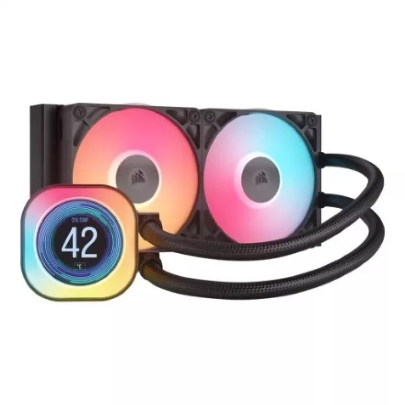 Ventilador de aire Corsair iCUE LINK TITAN 240 RX LCD 12 cm negro 300–2100 RPM