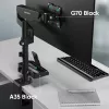 Estante ONKRON A35, plástico ABS negro, 190×105 mm, 160 g