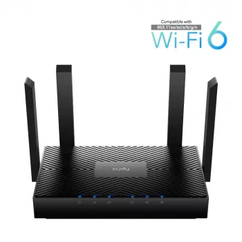 Router inalámbrico Cudy WR3000 Gigabit Ethernet doble banda (2,4 GHz / 5 GHz) negro