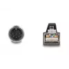 Cable de red DeLOCK M12 A-codificado 8 polos conector macho a conector macho RJ45 PUR (TPU) 1 m