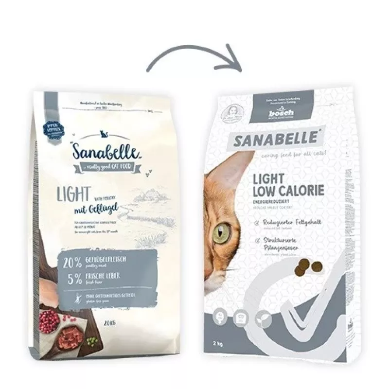 BOSCH Sanabelle Light Low Calorie Poultry - Pienso seco para gatos - 8kg