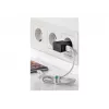 Cargador USB dual goobay - fuente de alimentación - 12 vatios - 2,4 A - 2 puertos de salida (USB) - negro (44951)