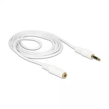 Cable de audio 3,5 mm macho-hembra DeLOCK 83767 2 m blanco