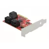 Tarjeta SATA PCI Express x4 DeLOCK 6 puertos formato Low Profile