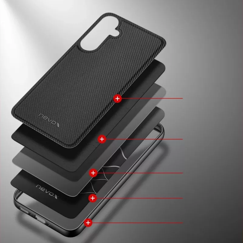 StyleShell NYLO, funda Negra, Samsung Galaxy A35 5G