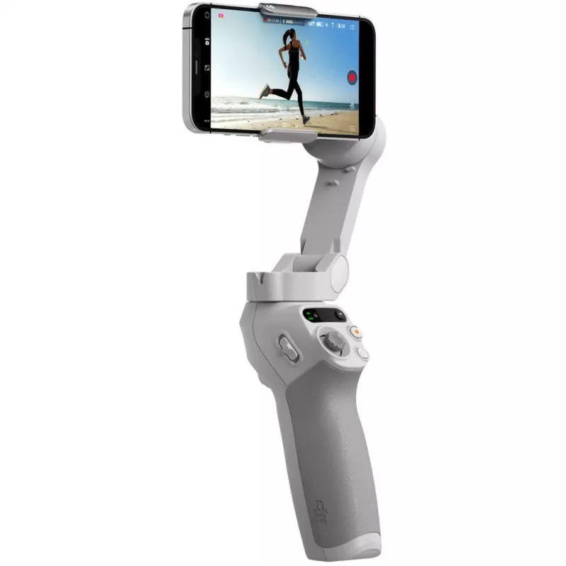 Estabilizador DJI OM SE gris Bluetooth incl. soporte para móvil, funda, carga máxima 290 g